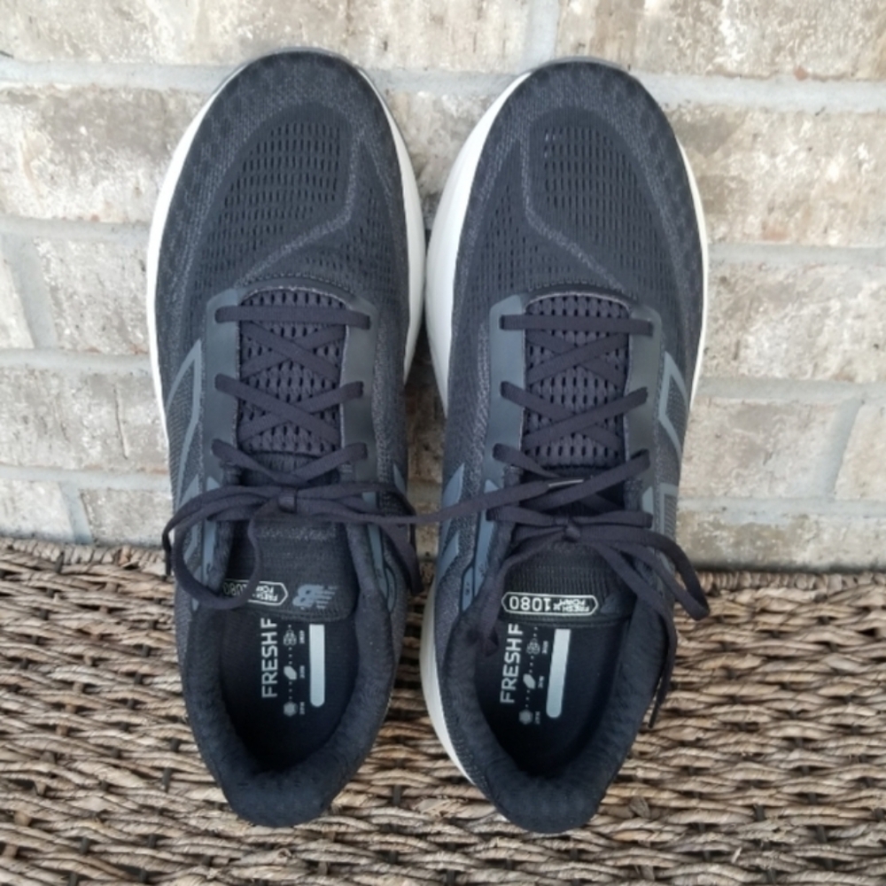 New Balance 1080 BLACk GRAY Running Shoes(M 14 D) Comfort Walking Sneakers - Picture 7 of 9